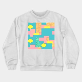 Easter 80s Style Abstract Pattern (MD23ETR006) Crewneck Sweatshirt